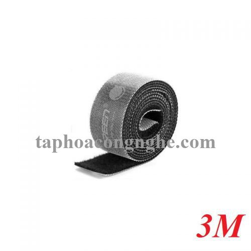 Ugreen 70111 3M cỡ 15mm băng dán Velcro màu đen ngang 1.5cm LP124 30070111